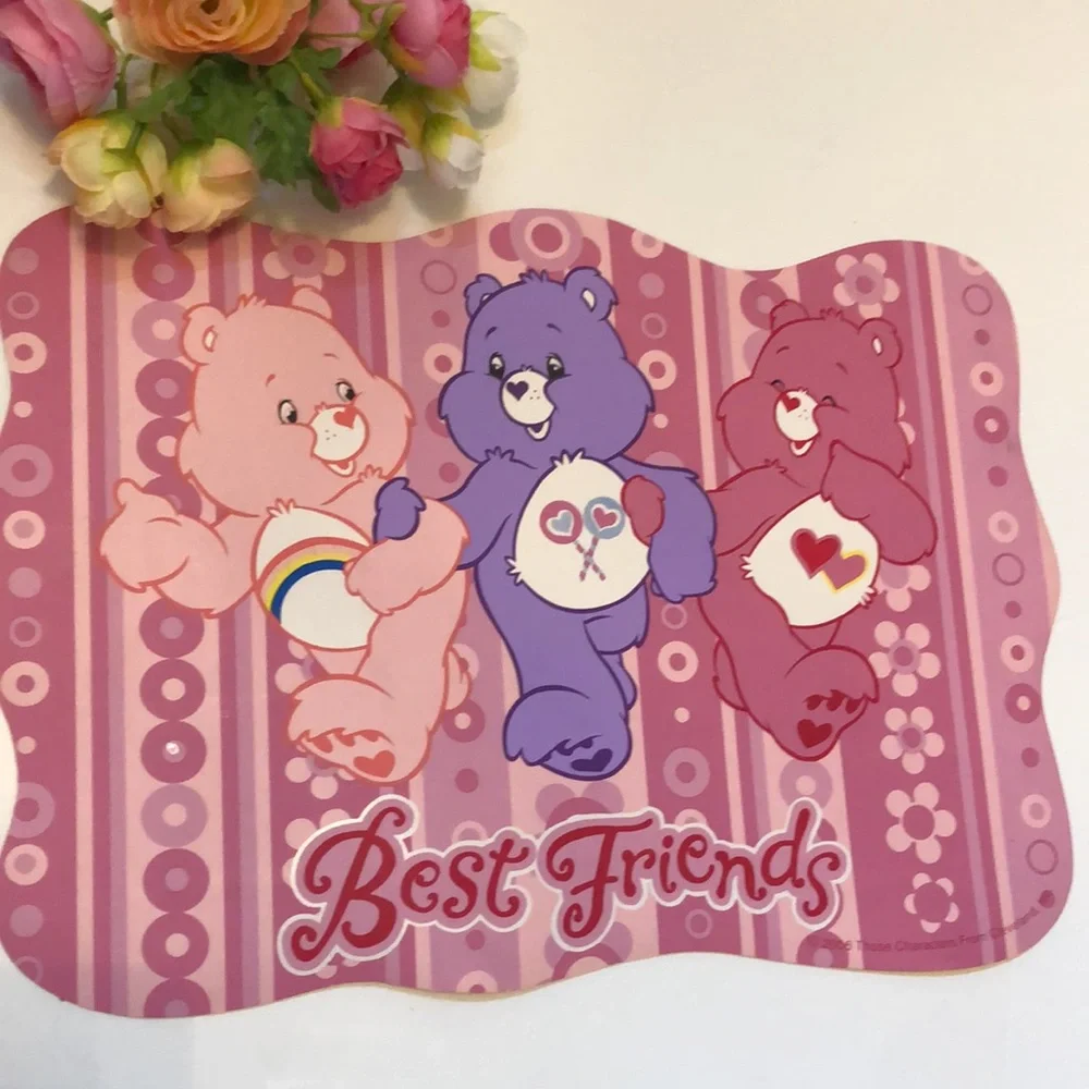 Care Bears placemats 2006 pink Care Bears placemats NEW CARE BEARS